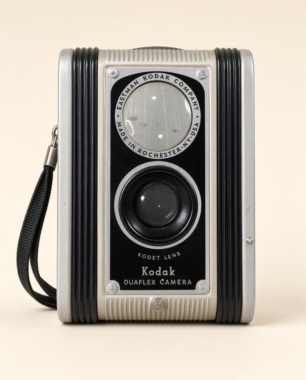 Kodak Duaflex Box Camera, Kodet Glass 620 Film, Red Window, Twin Reflex